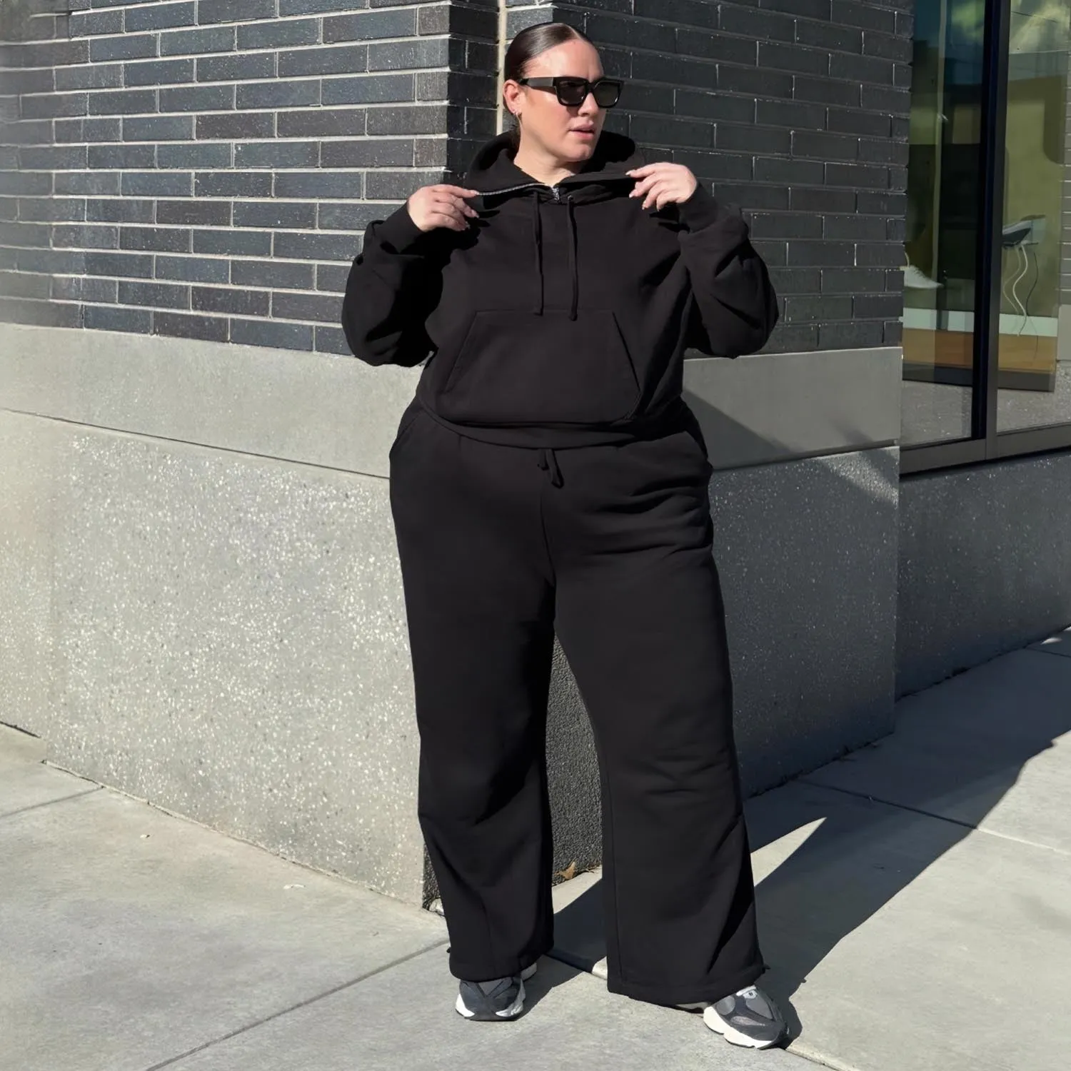 Wide Leg Drawcord Sweatpants