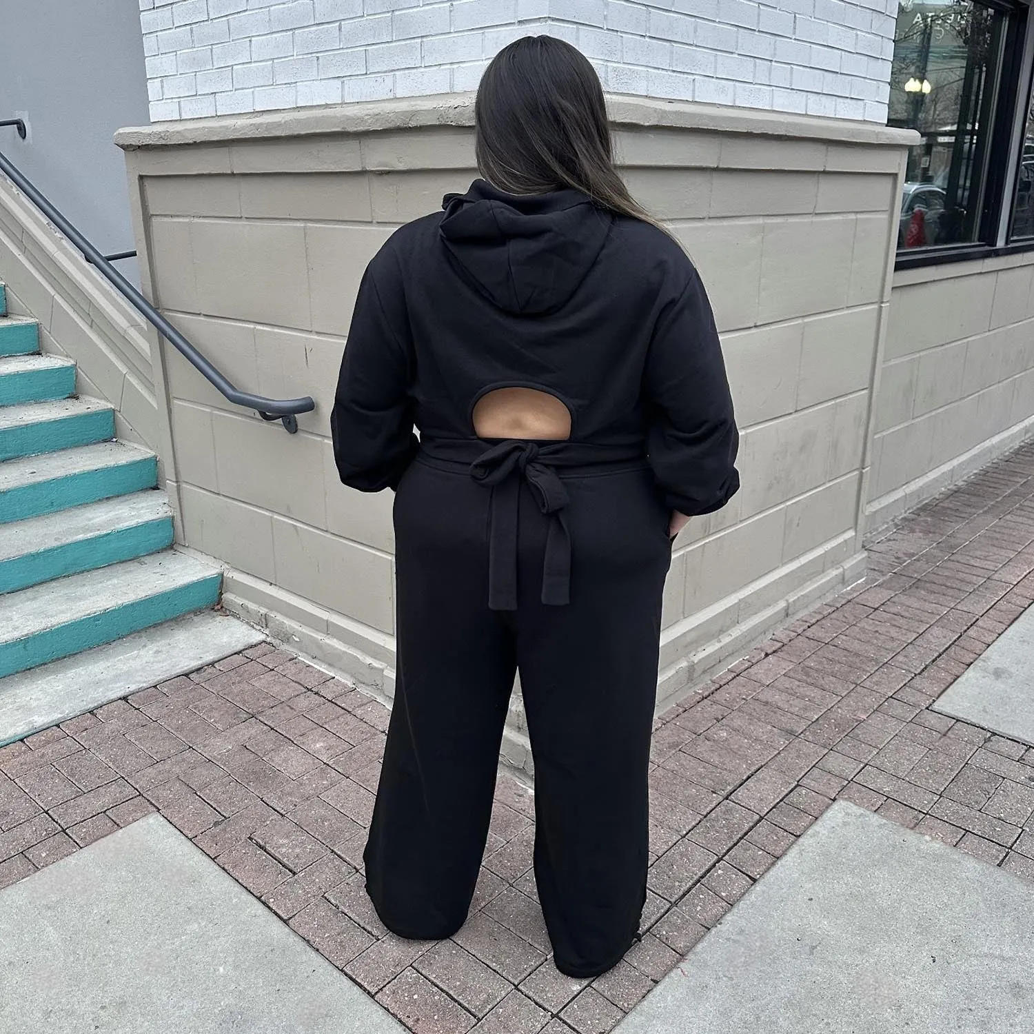 Wide Leg Drawcord Sweatpants