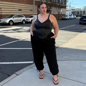 Wide Leg Drawcord Sweatpants