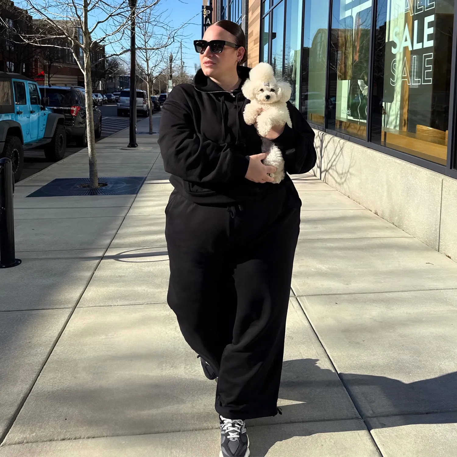 Wide Leg Drawcord Sweatpants