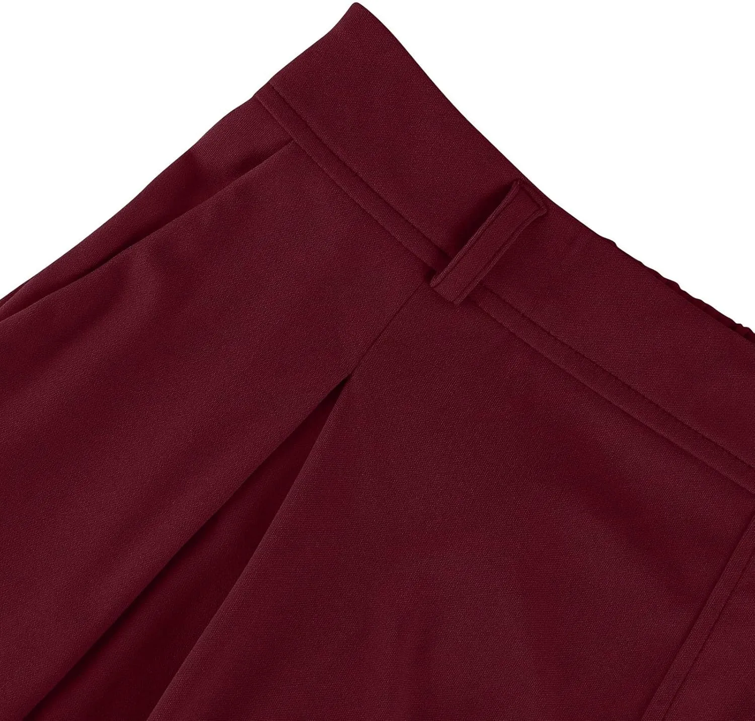 Wide Leg Pants for Women Business Palazzo Pants Lightweight High Waist Button Regular Long Trousers with Pockets