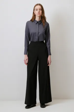 WIDE LEG TROUSERS WITH ELASTIC WAIST