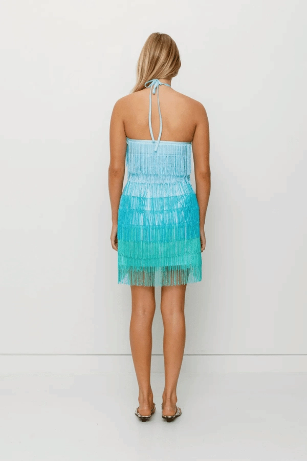 Wilde Fringe Mini Dress Ocean Elegant formal outfit Chic Casual Wear