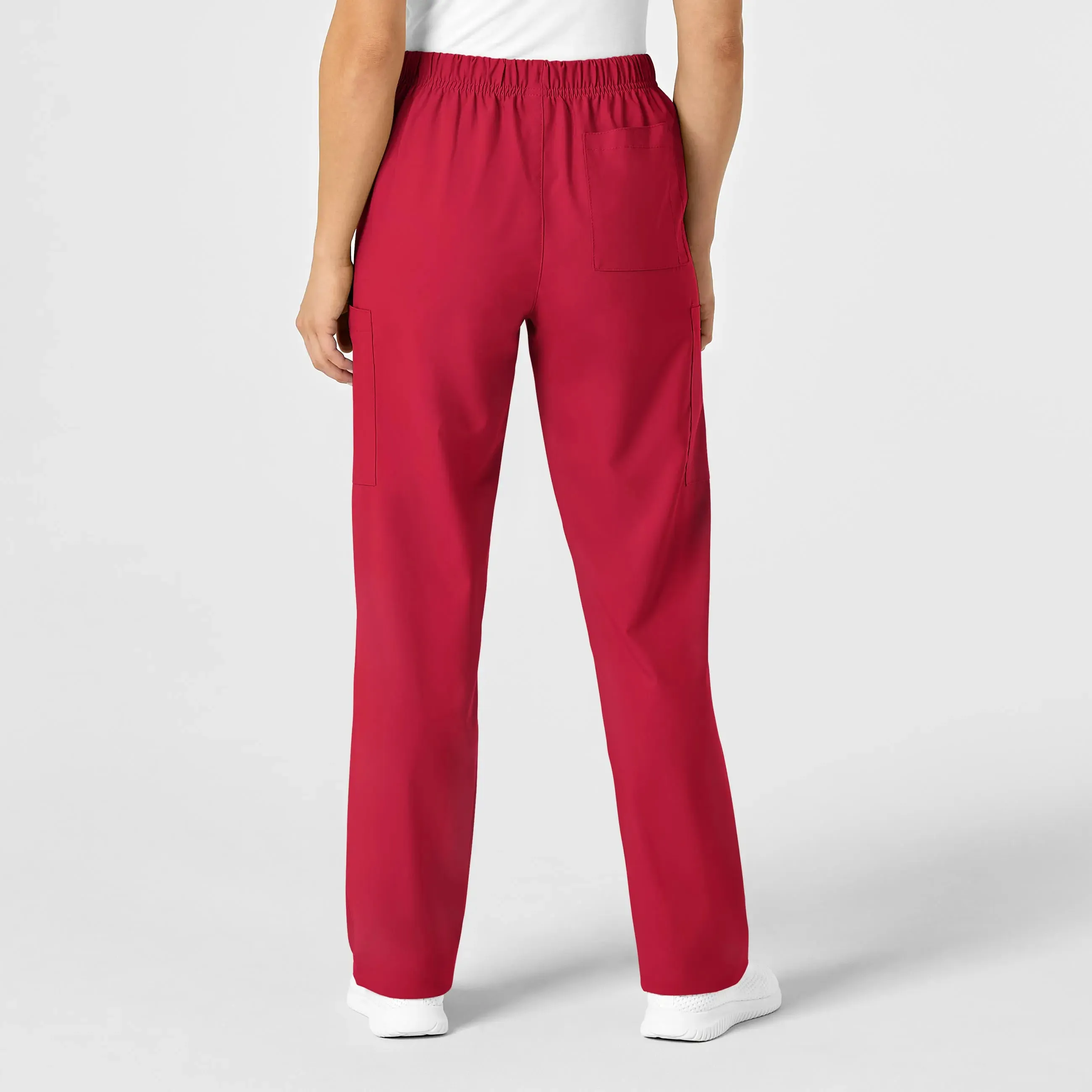 Wink Unisex Multi-Cargo Scrub Pant - Red