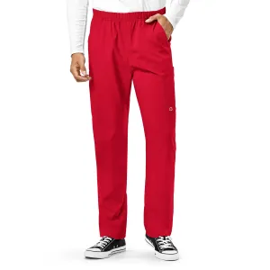 Wink Unisex Multi-Cargo Scrub Pant - Red