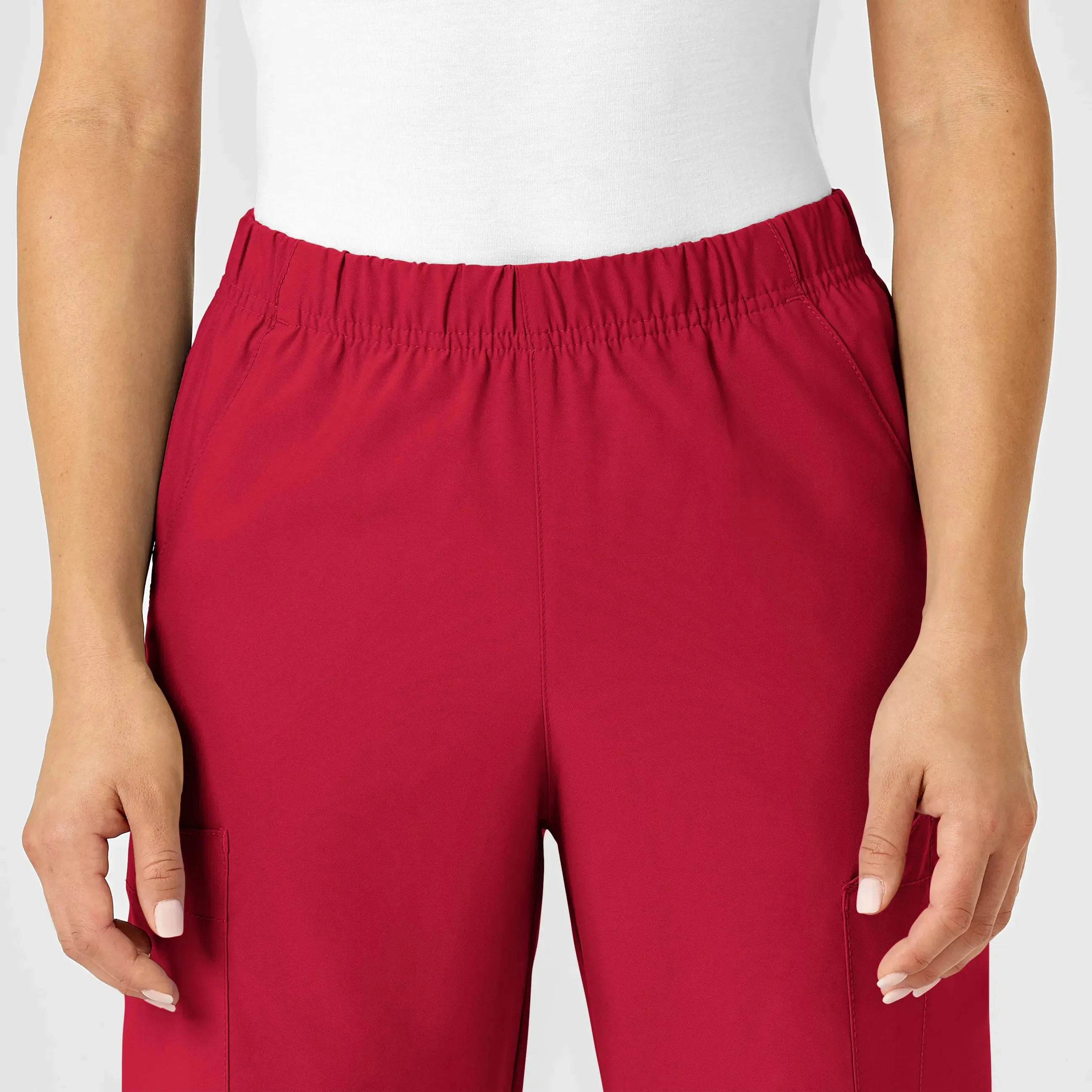 Wink Unisex Multi-Cargo Scrub Pant - Red