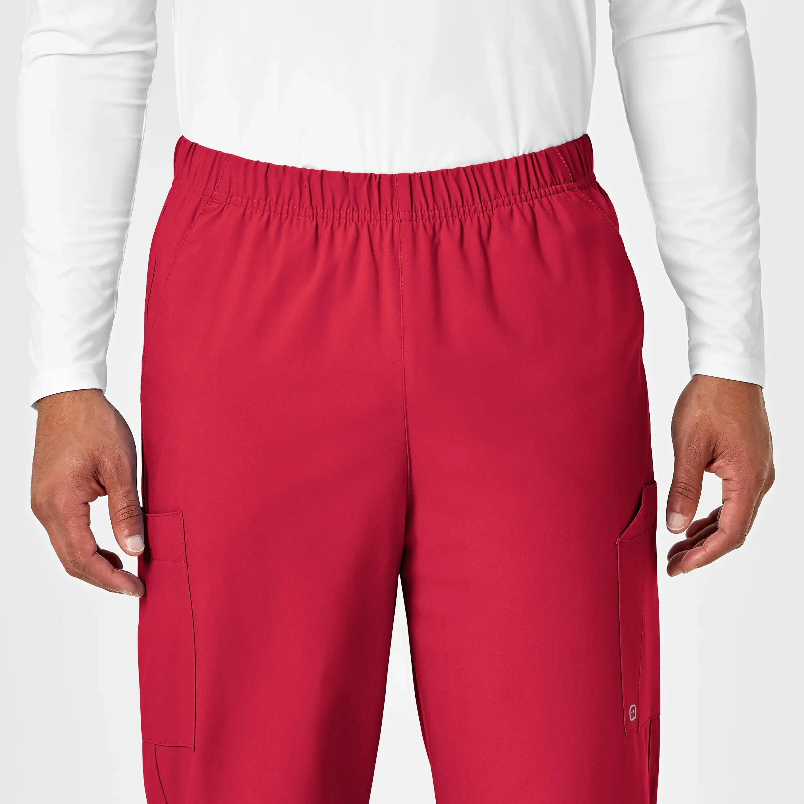 Wink Unisex Multi-Cargo Scrub Pant - Red