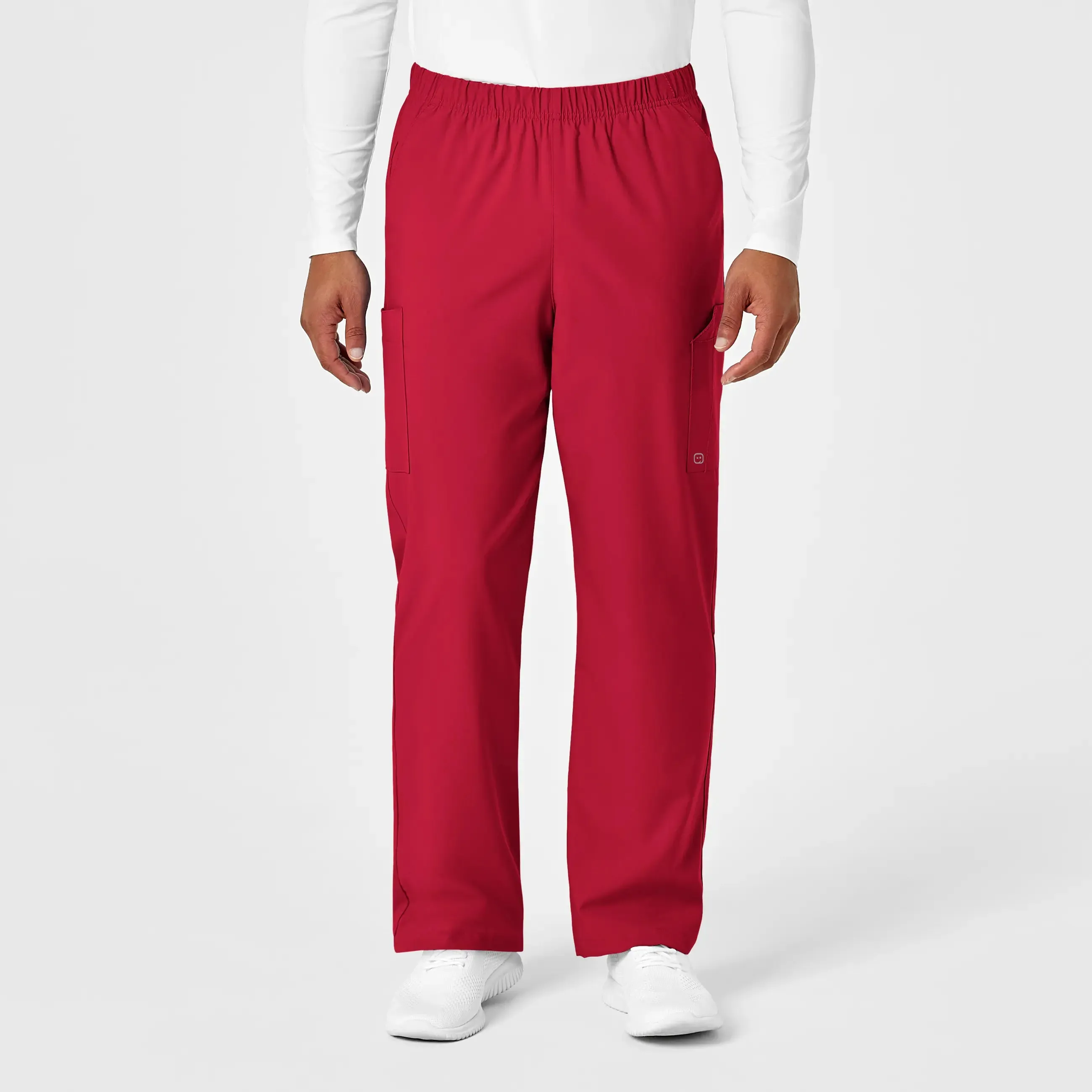 Wink Unisex Multi-Cargo Scrub Pant - Red