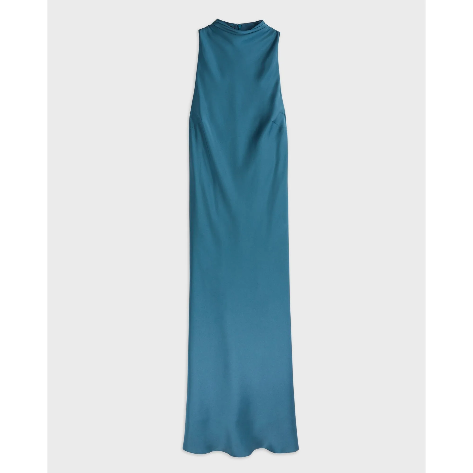 Women Wmd-Joiya-Cowl Neck Sleeveless Midi Dress - Mid-Blue