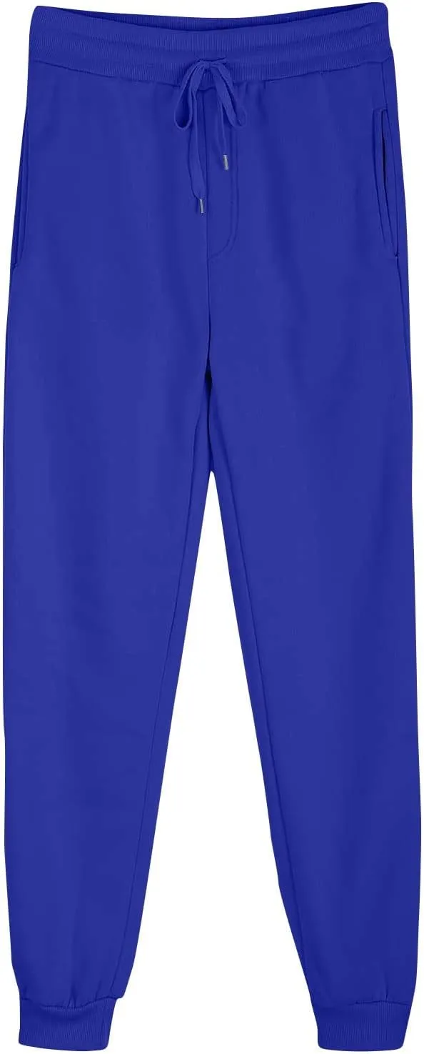 Women's Baggy Fleece Cargo Sweatpants Casual High Waisted Drawstring Joggers Fitted Sweat Pants Trousers with Pockets