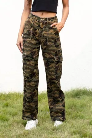 Womens Camouflage Cargo Pants