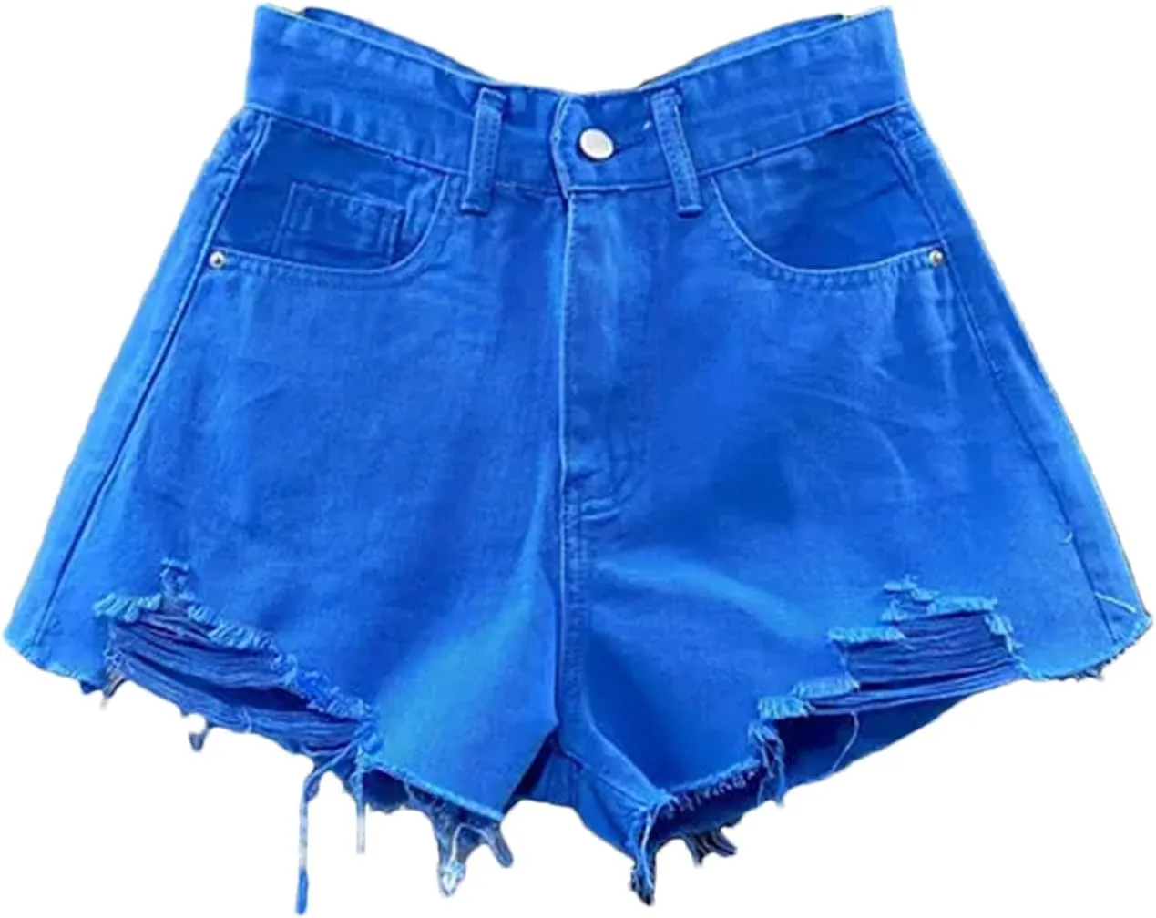 Women's Denim Shorts High Waisted A-Line Summer Wide Leg Denim Shorts