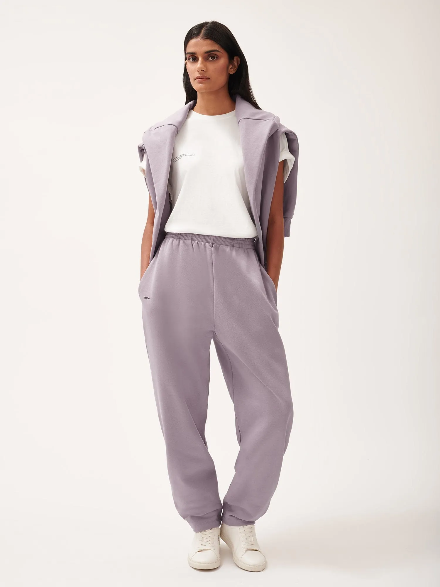 Womens DNA Barrel-Leg Track Pants—raisin purple