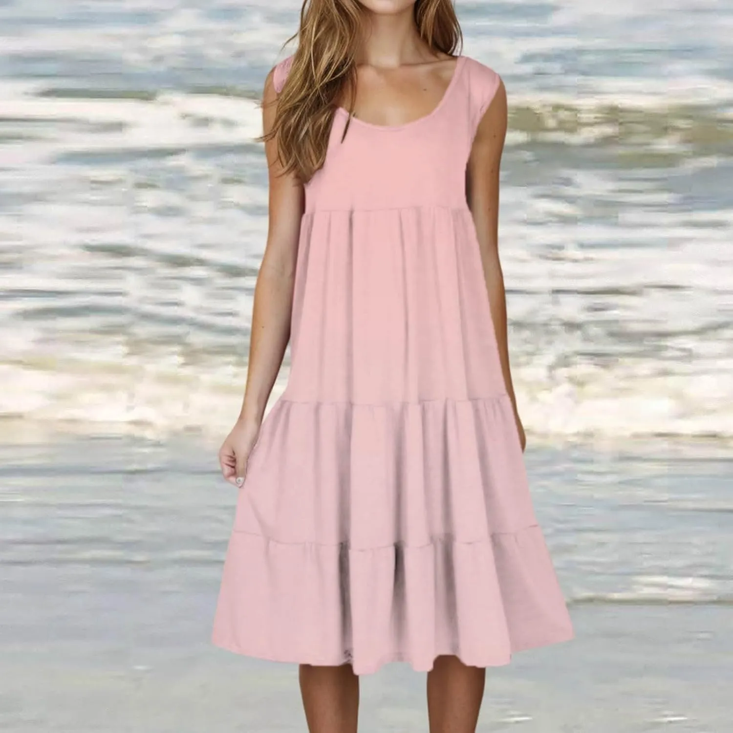 Womens Dress Swimsuit Coverup 2025 Vacation Beach Cover Ups Spaghetti Straps Bathing Suit Cover Up Sundress