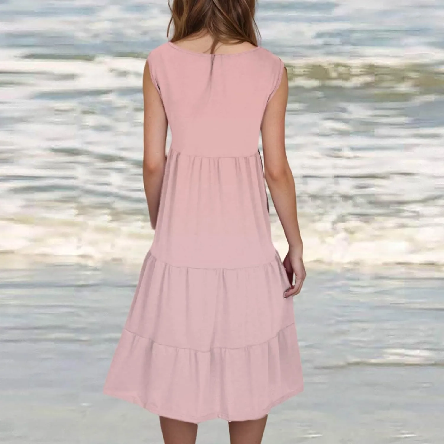 Womens Dress Swimsuit Coverup 2025 Vacation Beach Cover Ups Spaghetti Straps Bathing Suit Cover Up Sundress