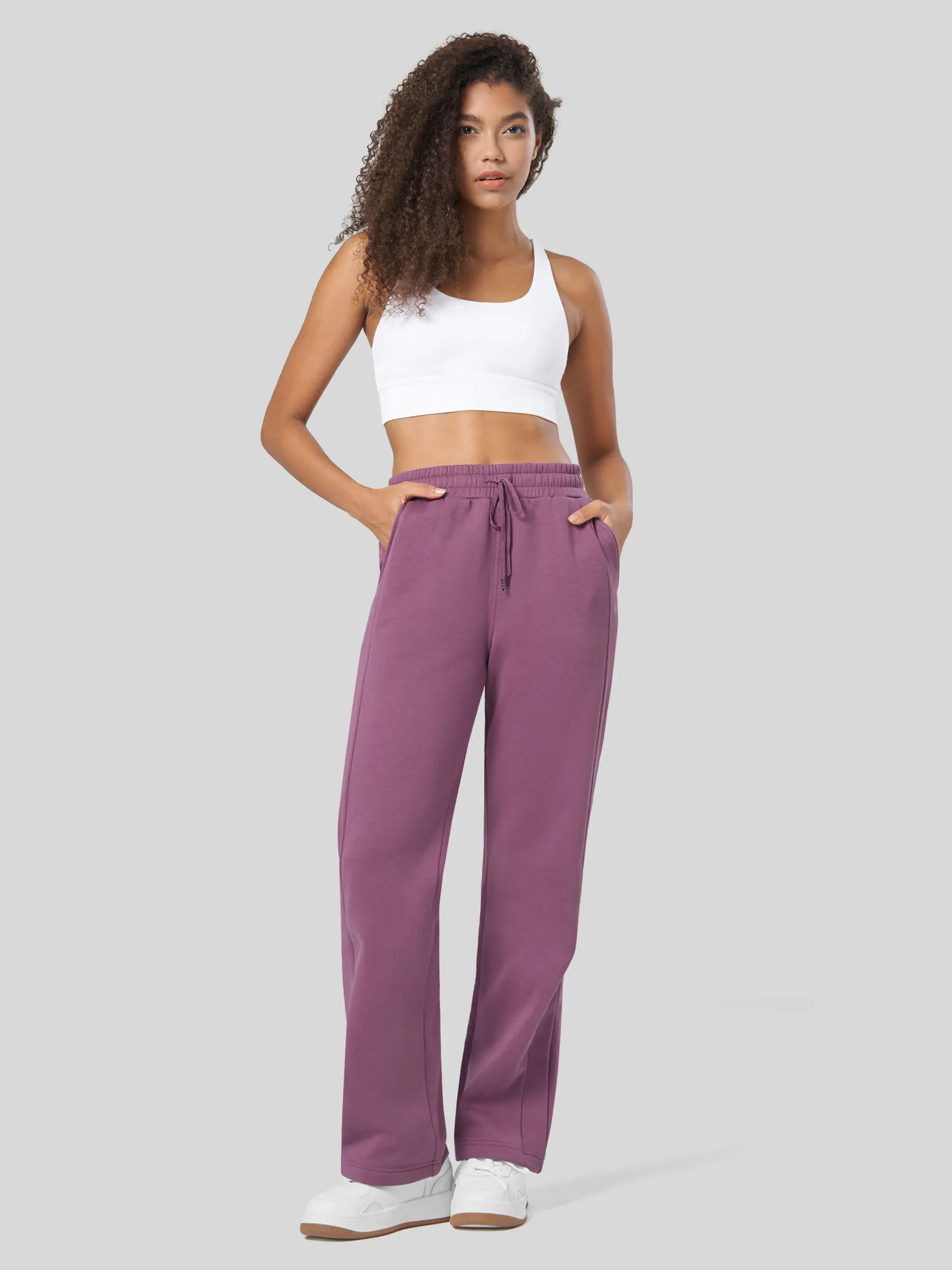 Women's Fleece Straight Leg Sweatpants