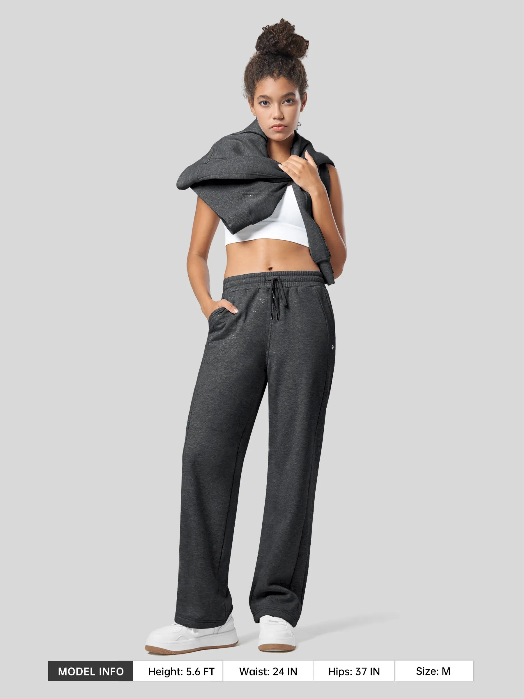 Women's Fleece Straight Leg Sweatpants