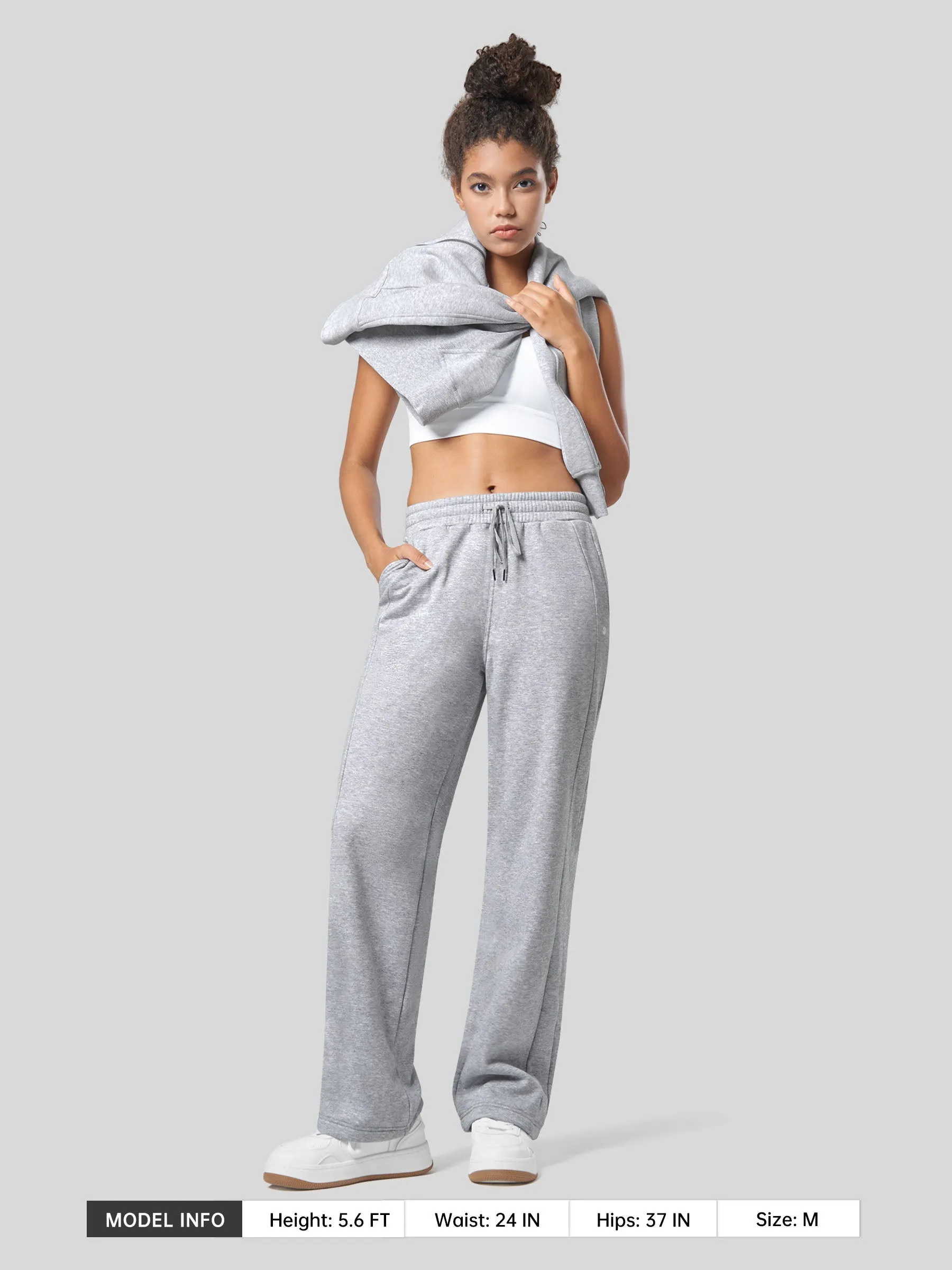 Women's Fleece Straight Leg Sweatpants