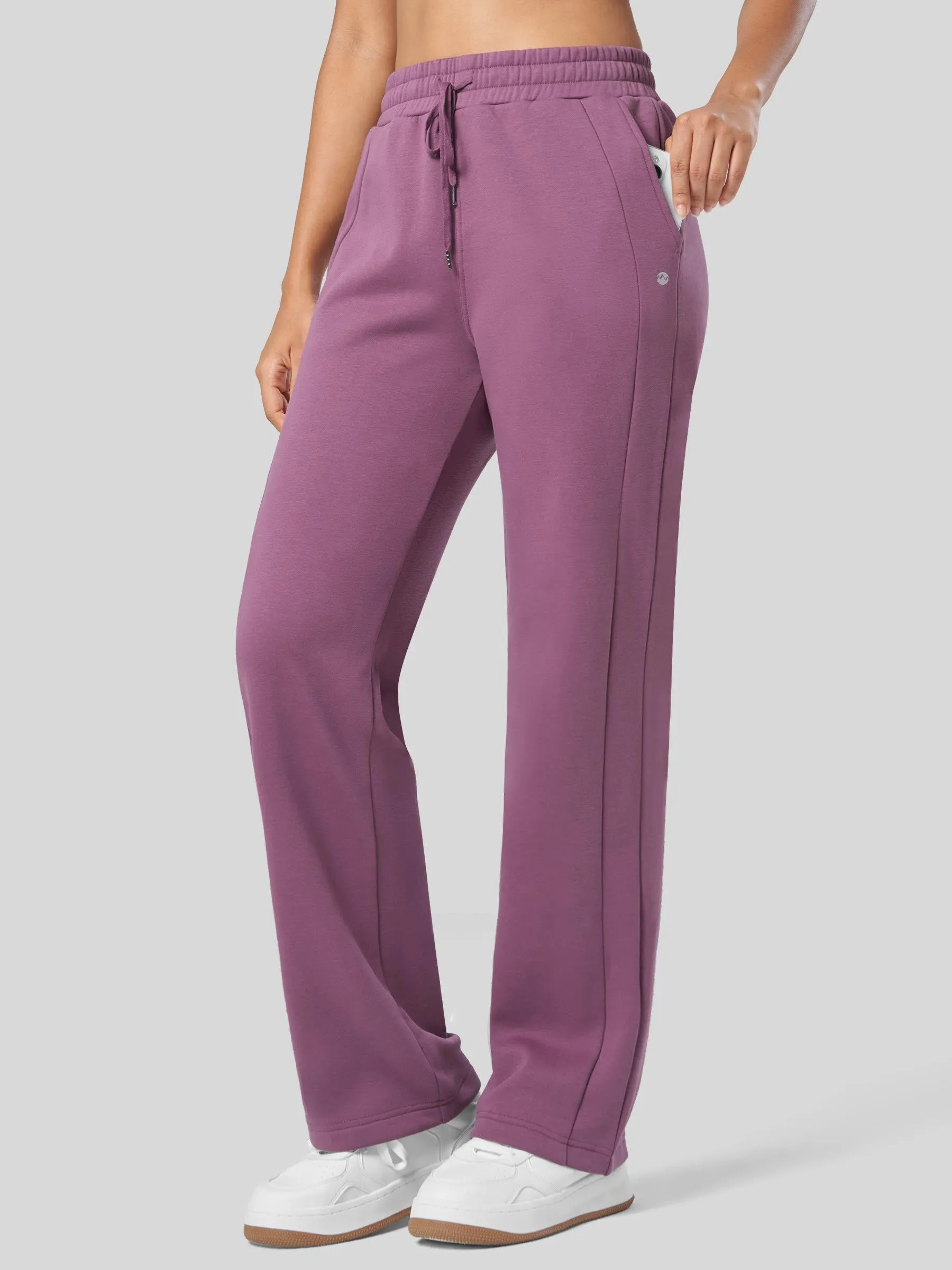 Women's Fleece Straight Leg Sweatpants