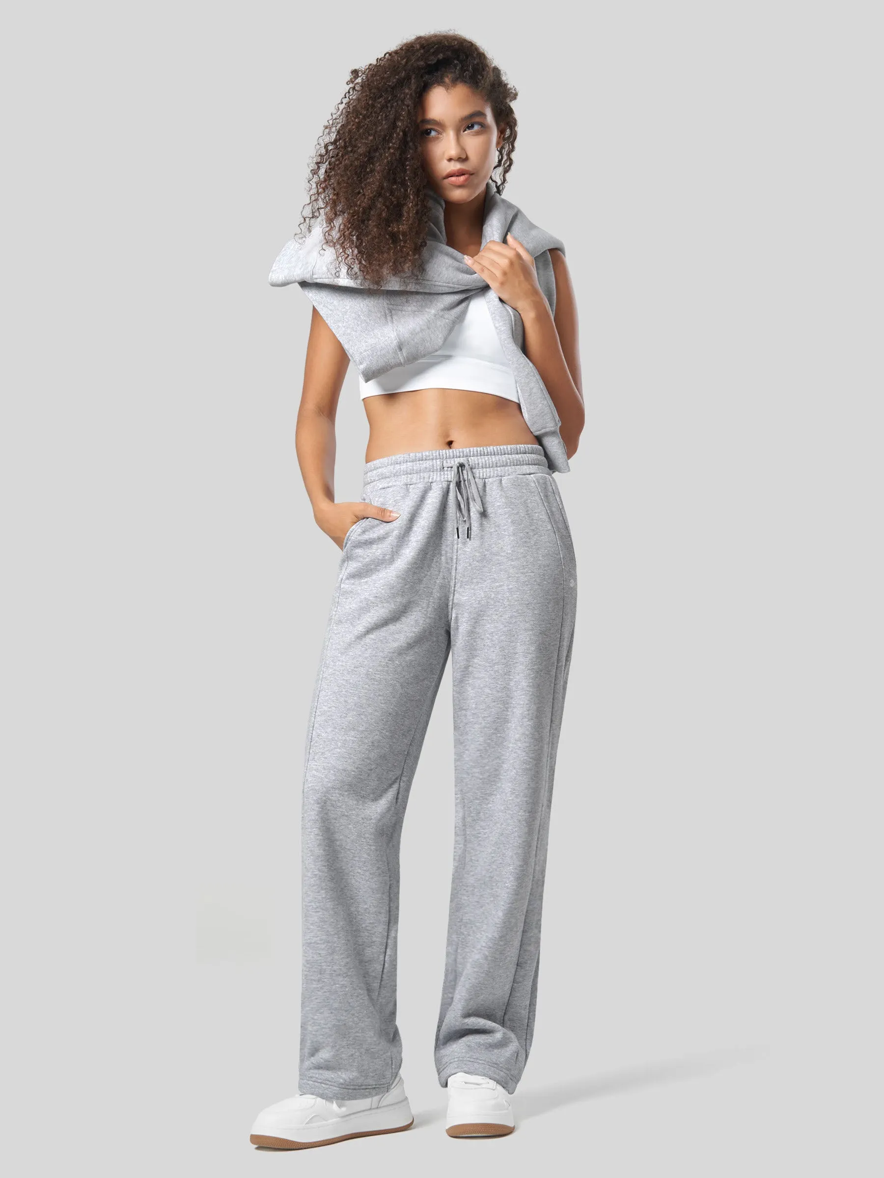 Women's Fleece Straight Leg Sweatpants