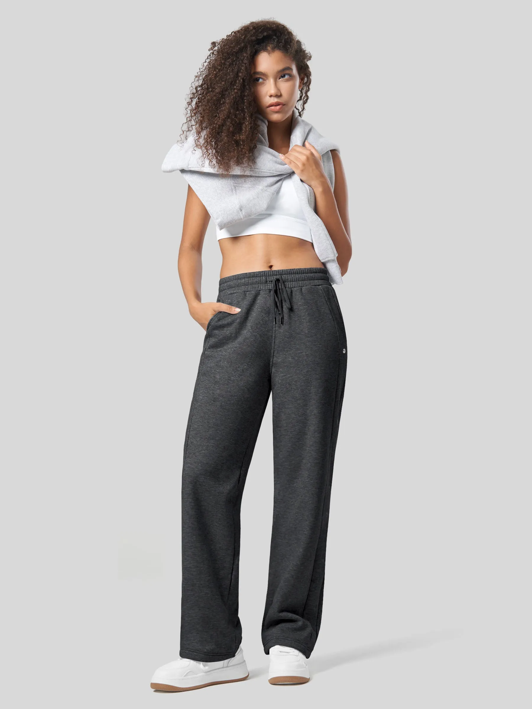 Women's Fleece Straight Leg Sweatpants