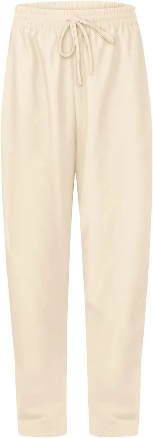 Womens Fleece Sweatpants Straight Legs Winter Sweatpants Casual High Waisted Sport Workout Pants with Pockets