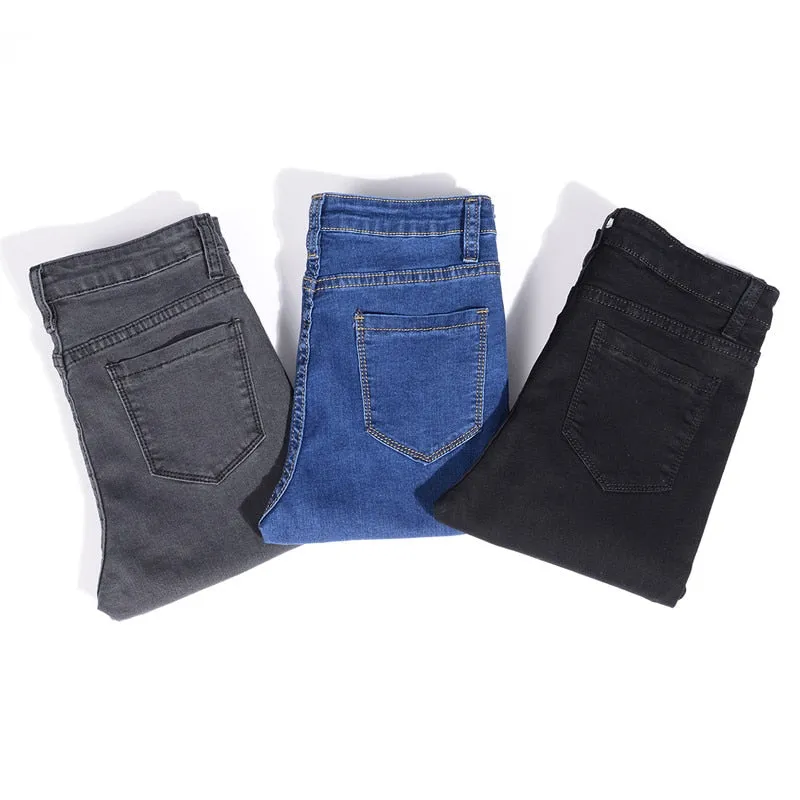Women's High Elastic Mom Jeans