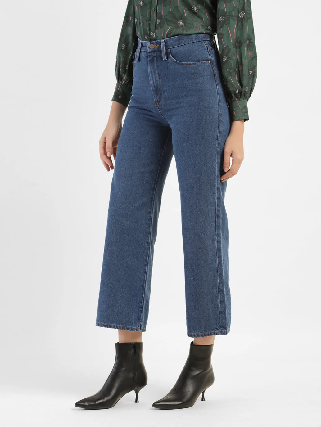 Women's High Rise Ribcage Wide Leg Jeans