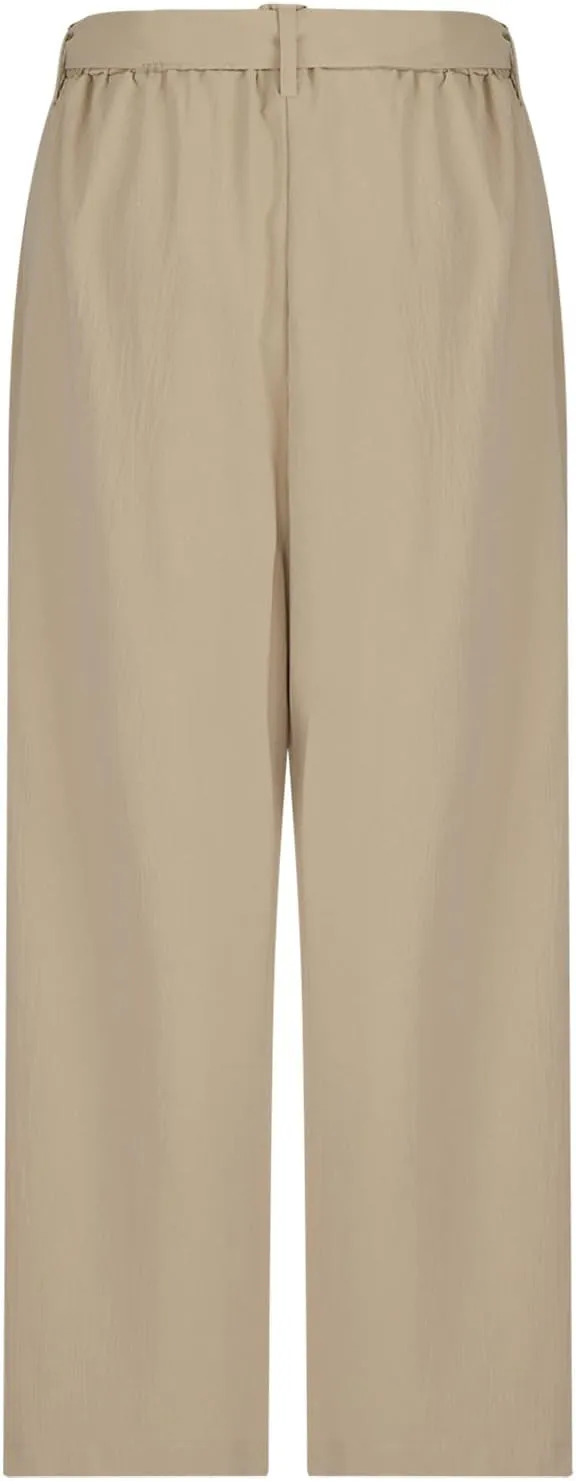 Women's High Waist Wide Leg Pants Casual Dressy Drawstring Palazzo Pant Relaxed Solid Straight Trousers with Pockets