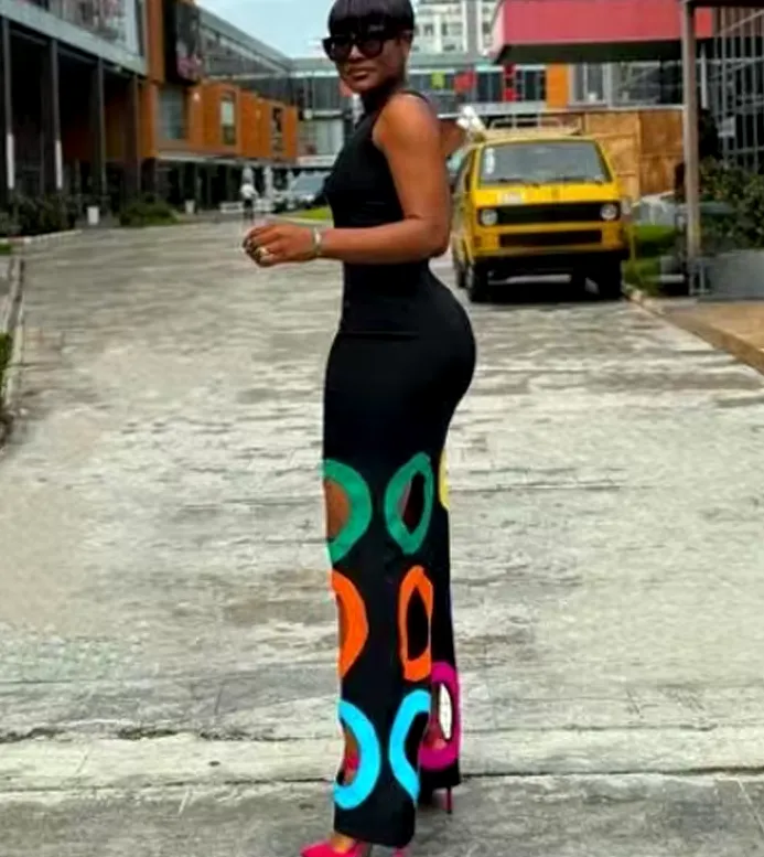 Women's Sleeveless Dress - Women's Colorful Hollow Out Summer Round Neck Sleeveless Long Dress