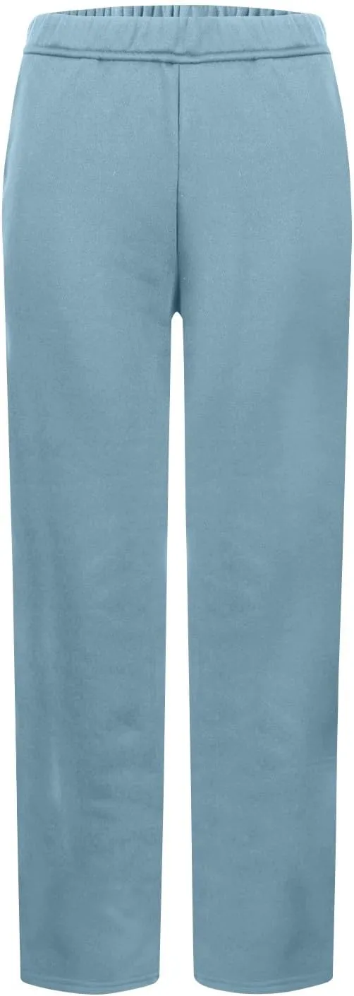 Womens Sweatpants High Waisted Baggy Elastic Waist Drawstring Straight Leg Pants Lounge Baggy Joggers with Pockets