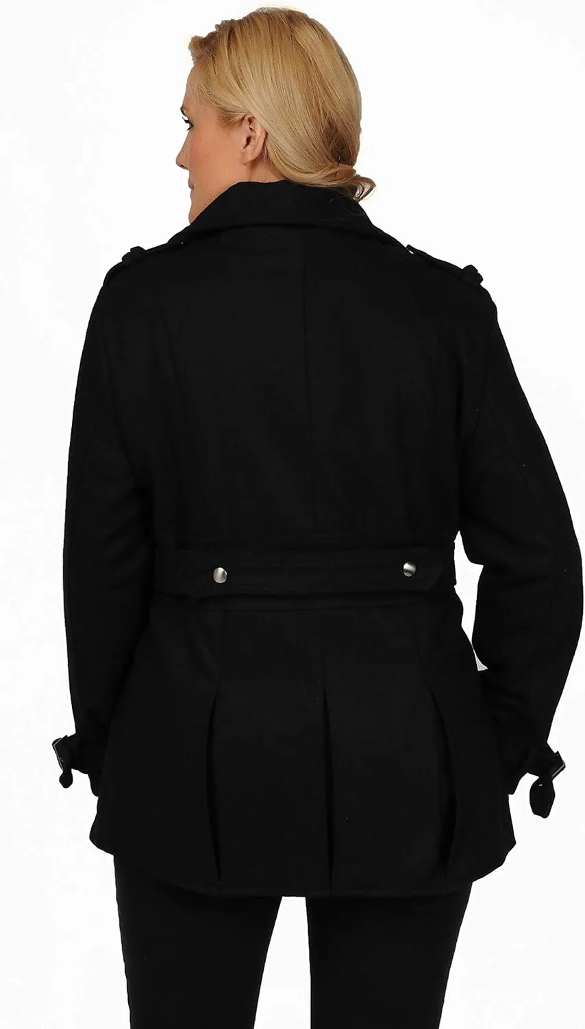 Women's Wool Blend Fashion Pea Coat