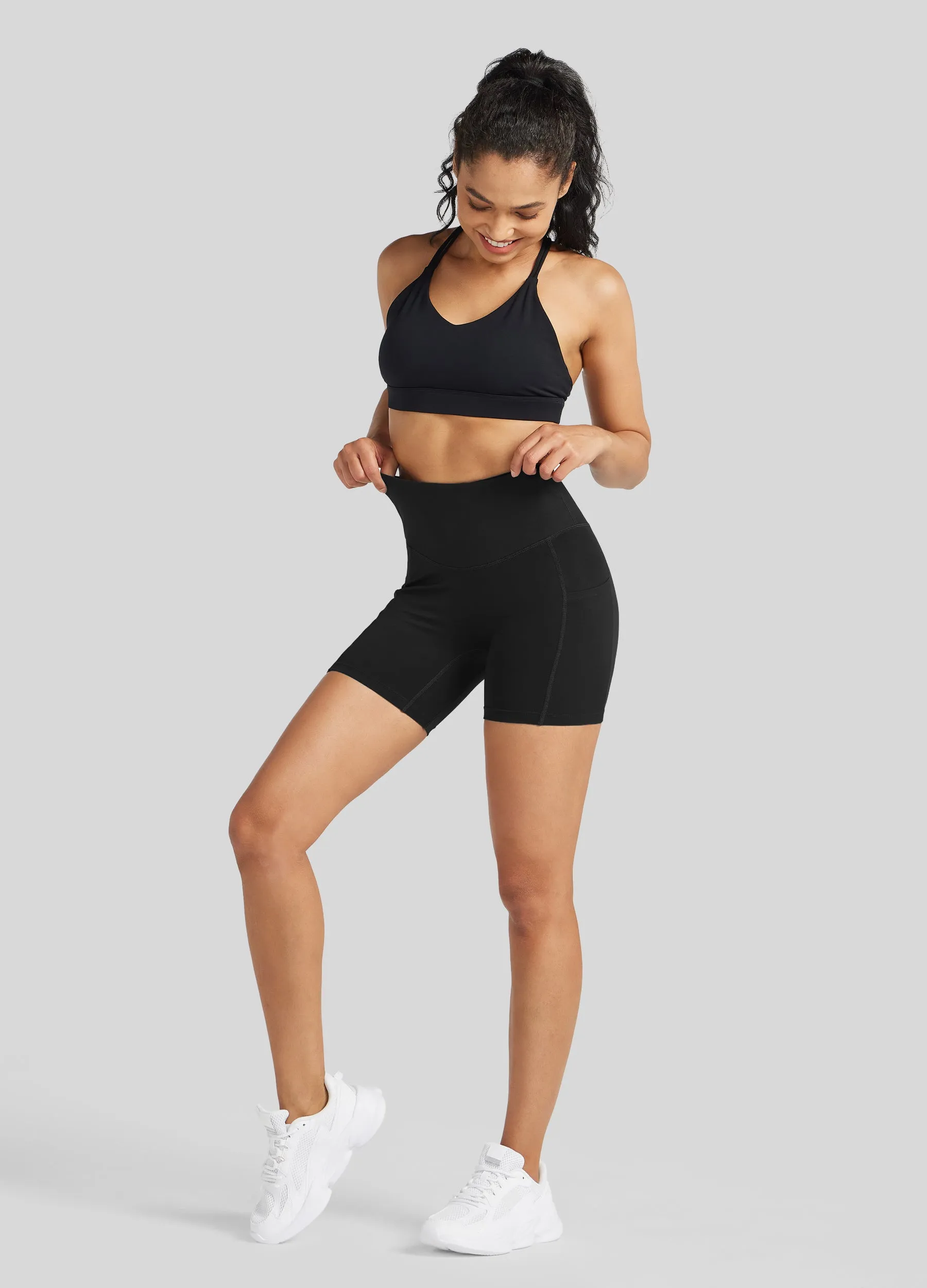 Women's Yoga Shorts with Pockets 5 Inch