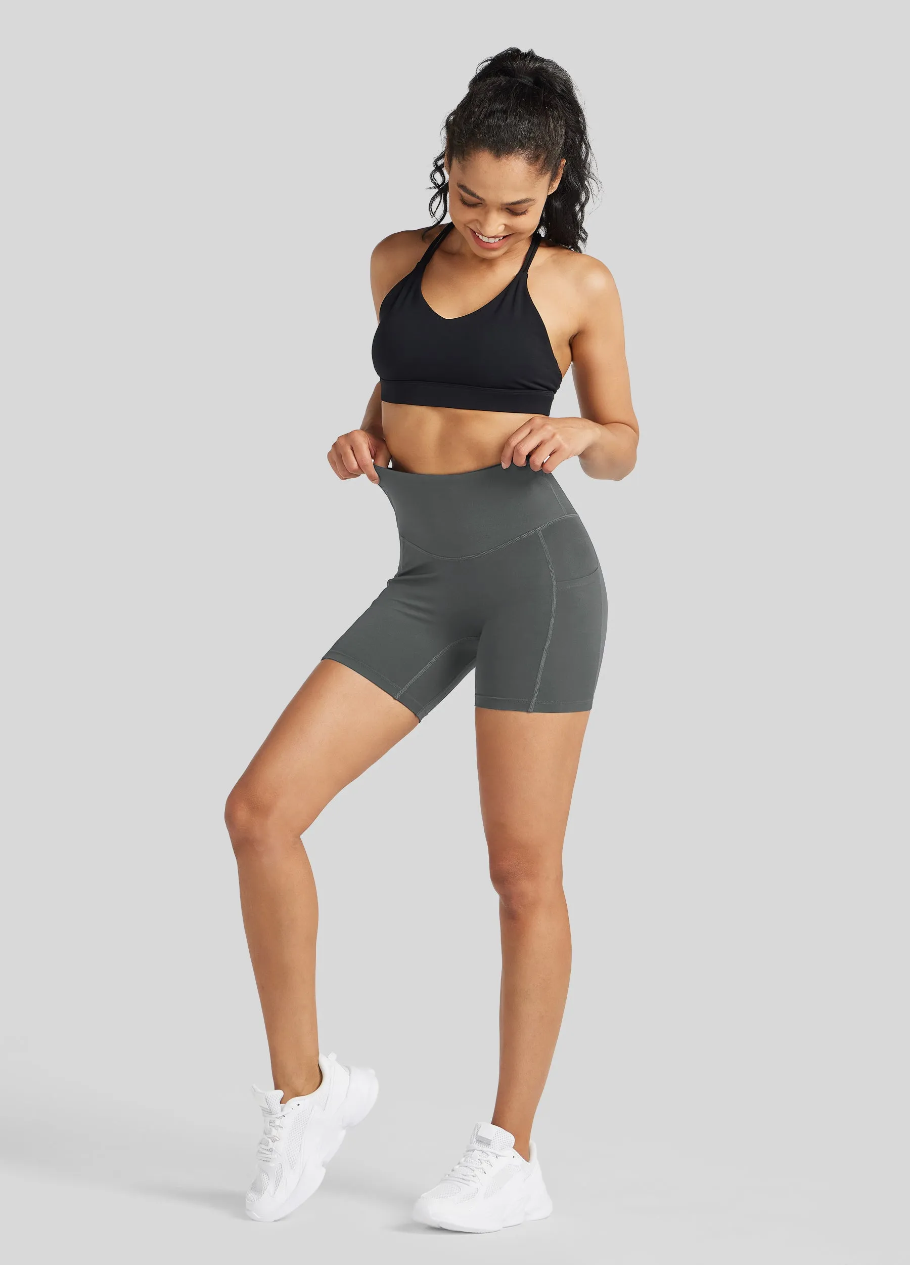 Women's Yoga Shorts with Pockets 5 Inch