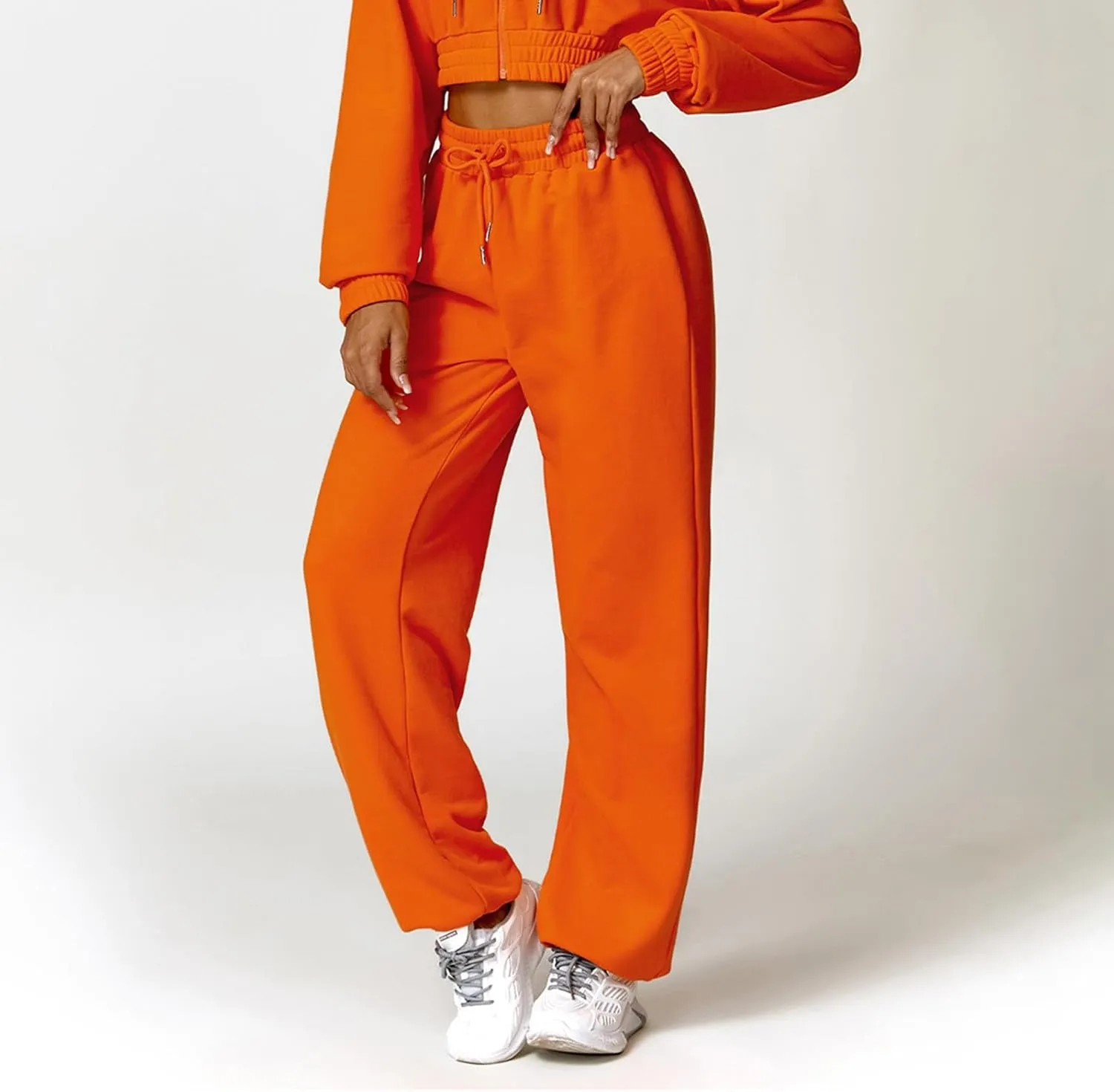 Womens Yoga Sweatpants Baggy Drawstring Lounge Pants Fall Winter Clothes with Pockets Workout Joggers Lounge Pants