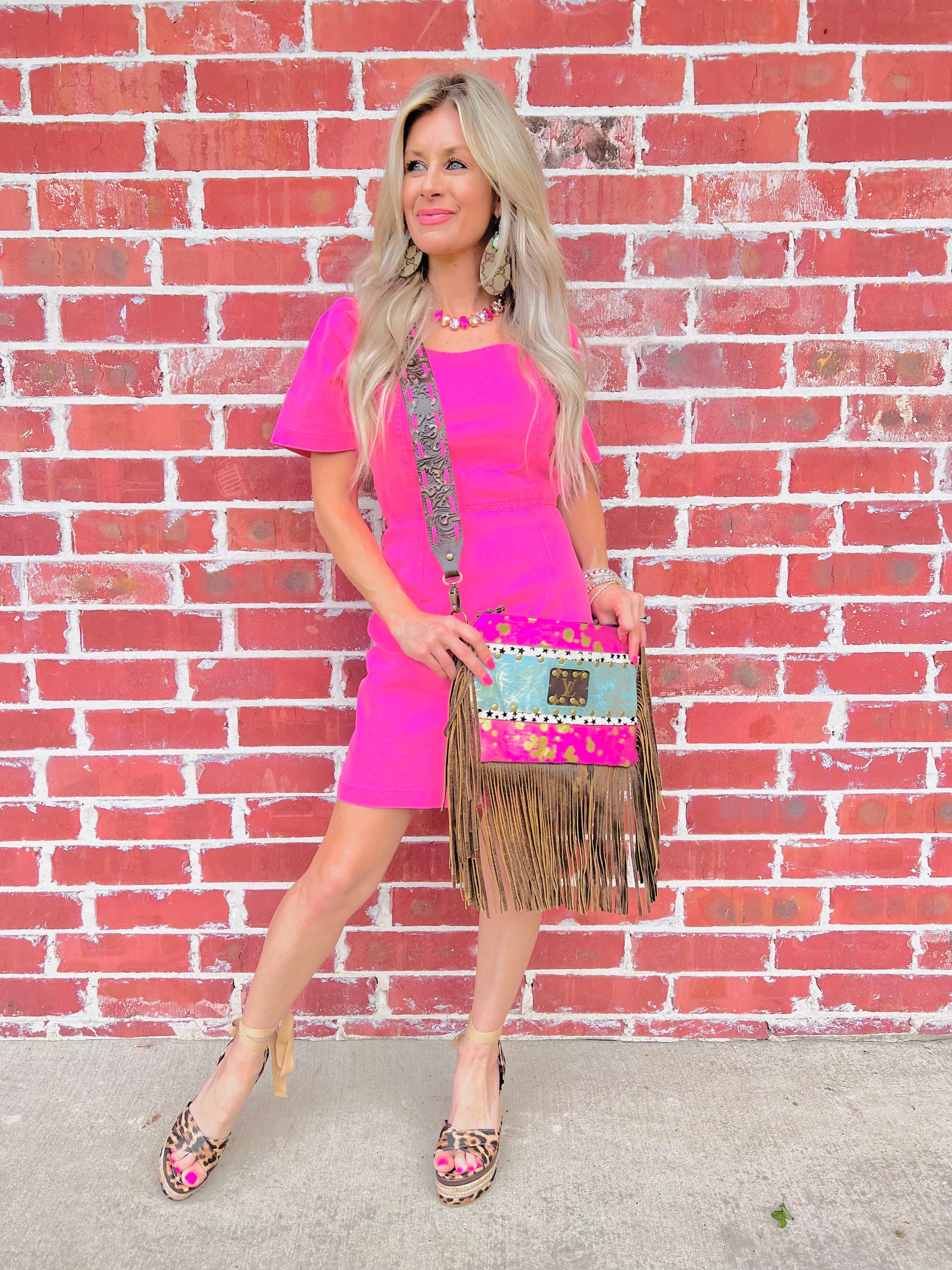 Woven Bodycon Denim Dress ~BLUSH!~