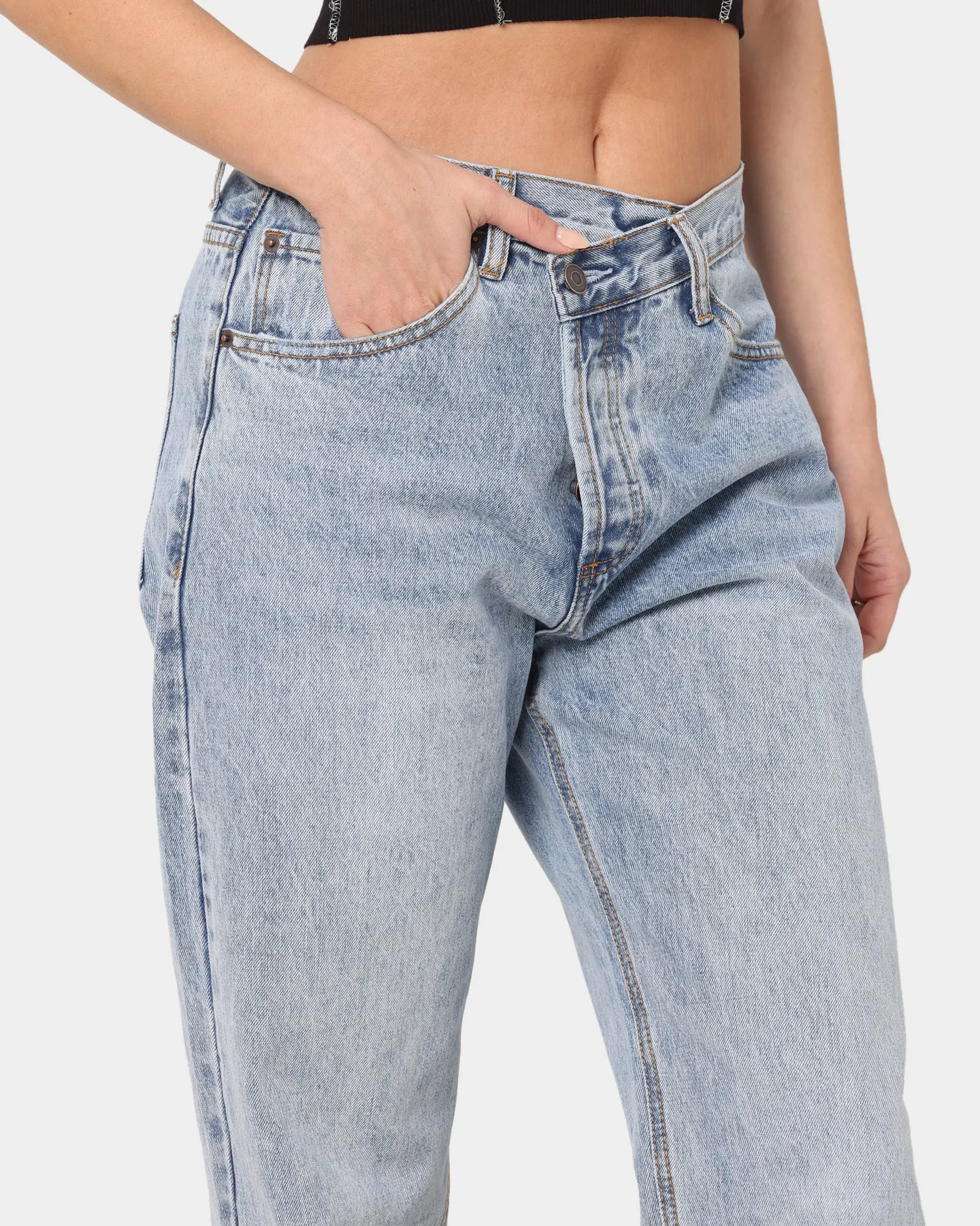 XXIII Women's Coco Asymmetric Jeans Light Blue