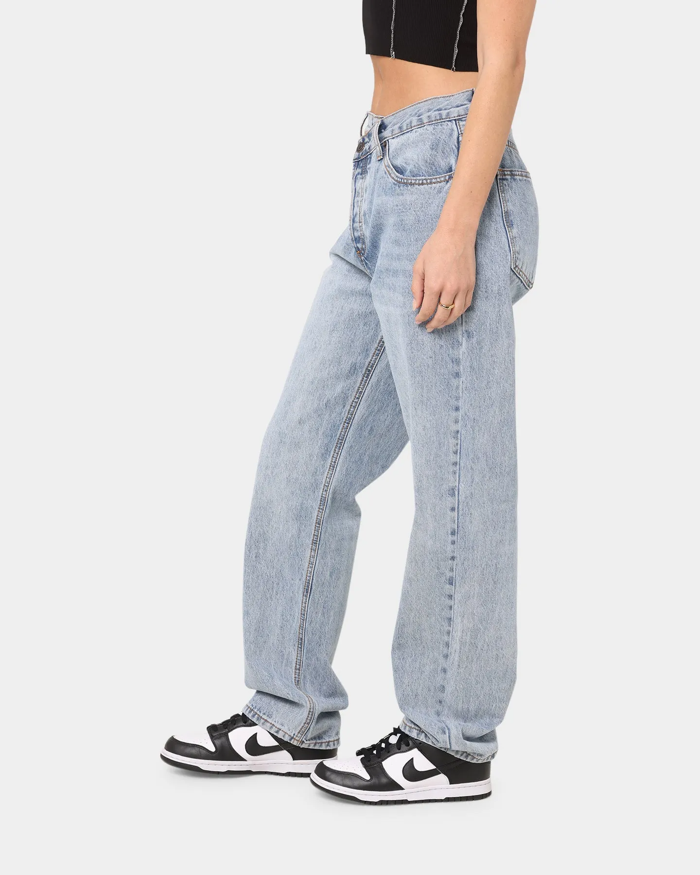 XXIII Women's Coco Asymmetric Jeans Light Blue
