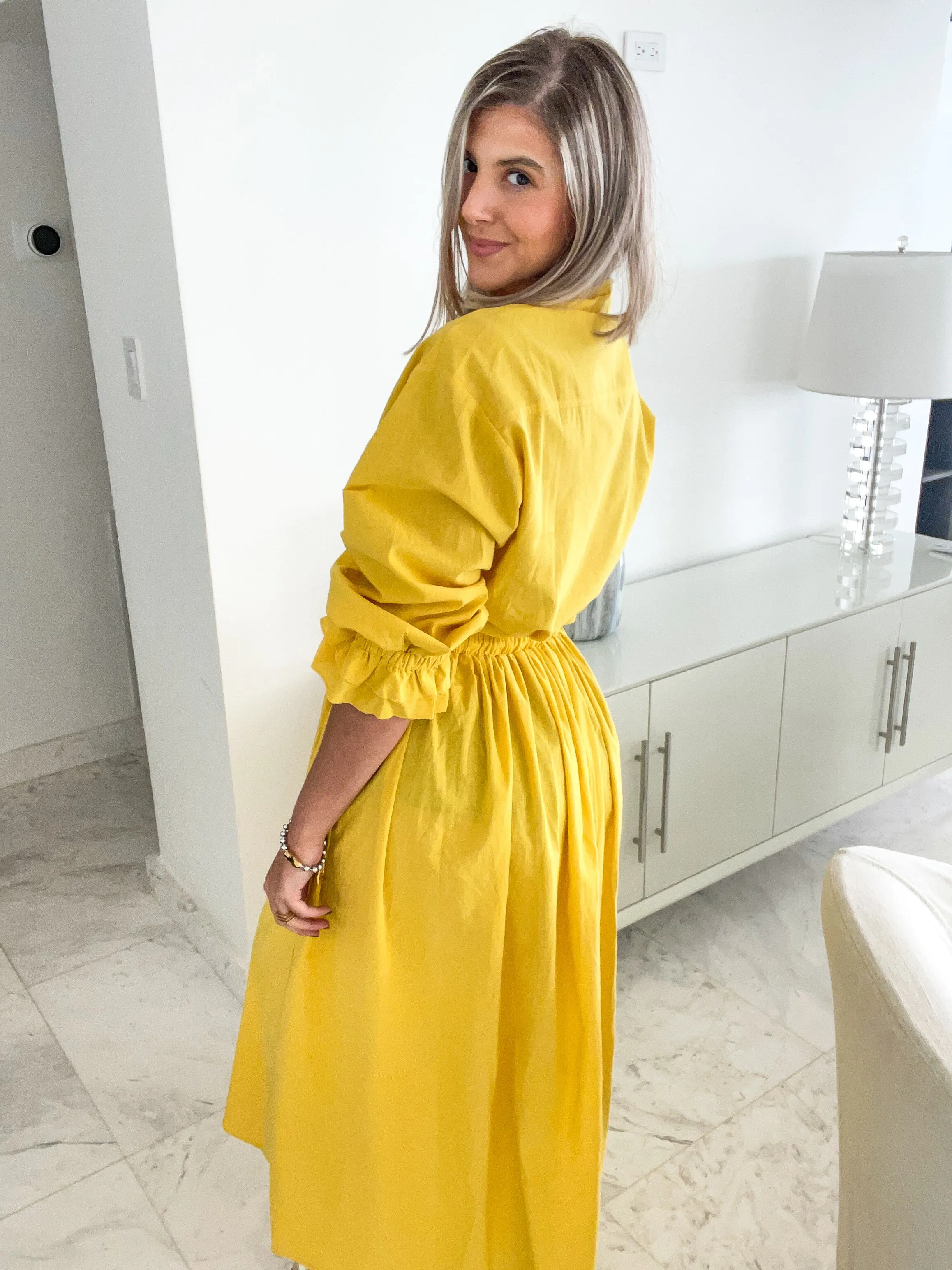 YELLOW MAXI SKIRT