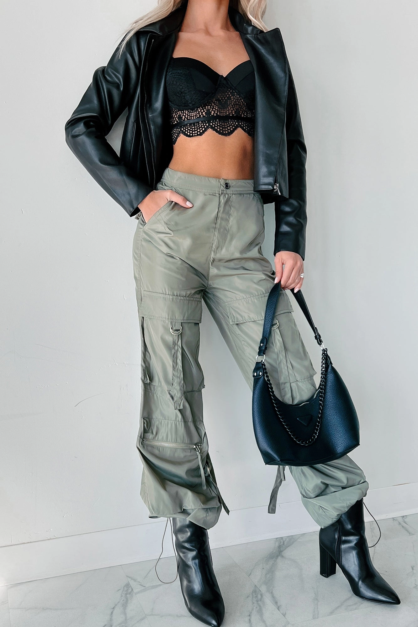 You've Heard About Me Cargo Utility Pants (Olive) Lightweight Layer Ergonomic Cut