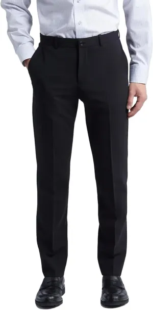 YUCENFU Men's Slim Fit 4-Way Stretch Pant Flat Front Flex Comfy Mens Business Casual Pants