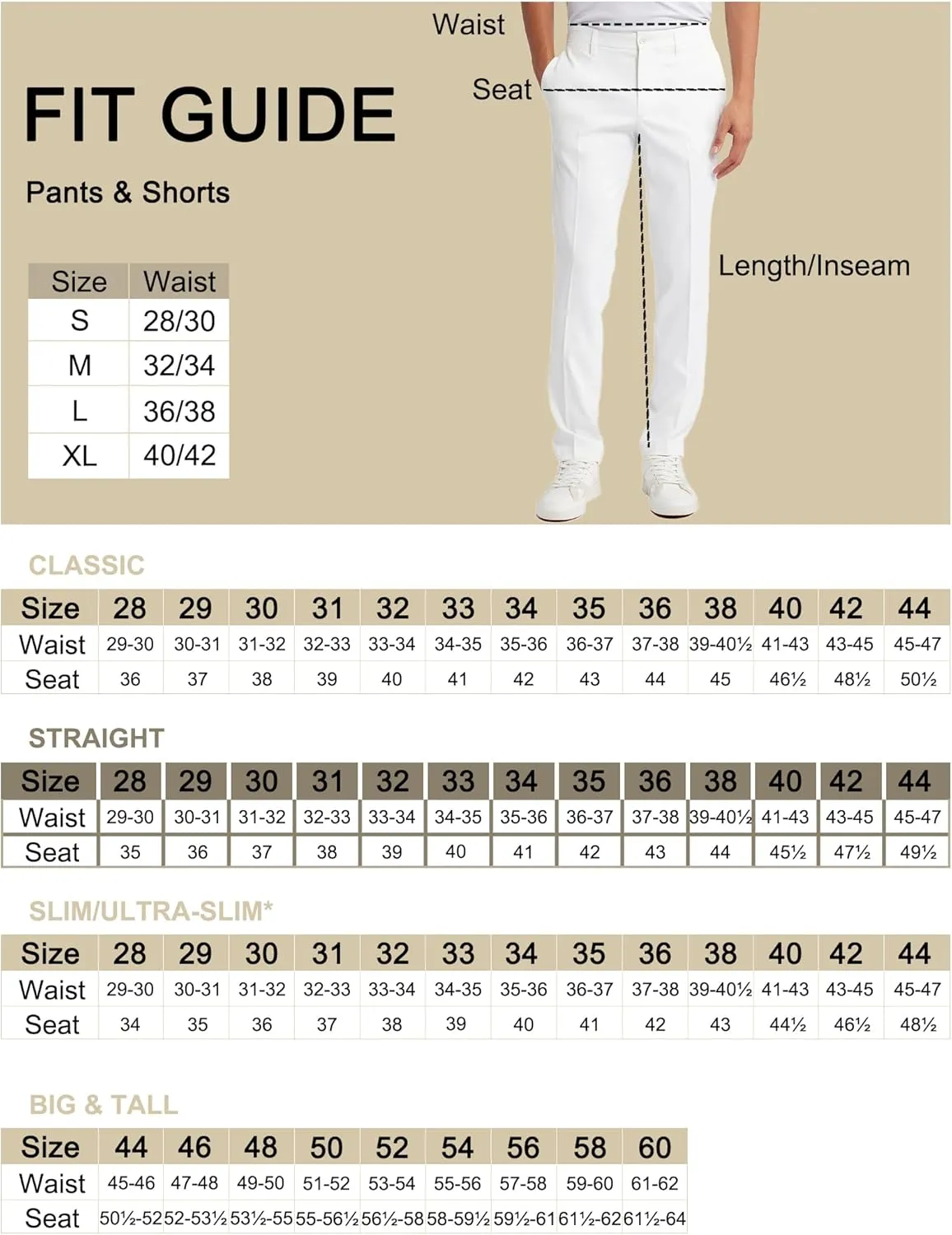 YUCENFU Men's Slim Fit 4-Way Stretch Pant Flat Front Flex Comfy Mens Business Casual Pants