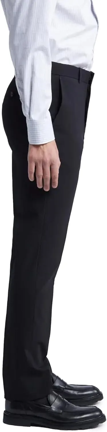 YUCENFU Men's Slim Fit 4-Way Stretch Pant Flat Front Flex Comfy Mens Business Casual Pants