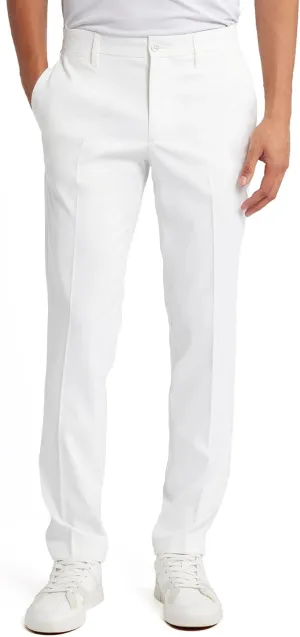 YUCENFU Men's Slim Fit 4-Way Stretch Pant Flat Front Flex Comfy Mens Business Casual Pants