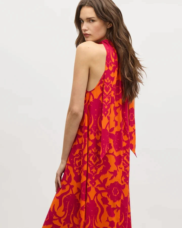 Yvette Dress Caspian Garden Spice Orange Whimsical Mood ReversibleStyle
